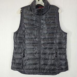 Gerry Women’s Gray Quilted Puffer Vest - Size Large (L)